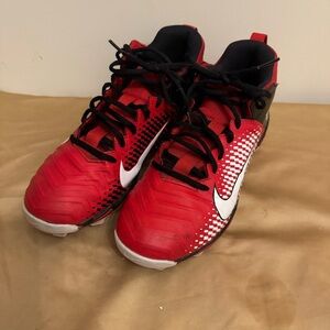 Nike Alpha Menace Football Cleats Red White Black Men’s/Boy’s Size 7